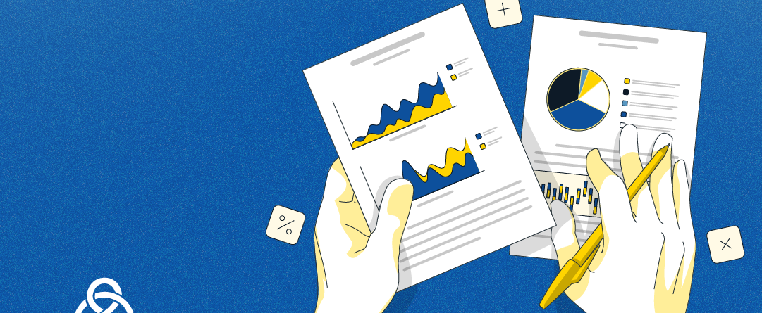 hands with analytics papers